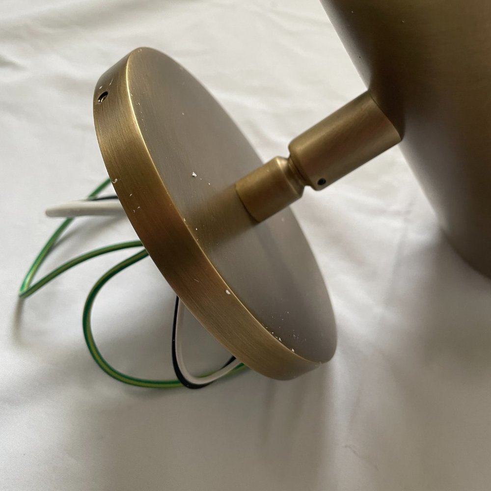 Restoration Hardware Lacquered Burnished Brass Champeaux Wall Sconce, Adjustable - Picture 10 of 16
